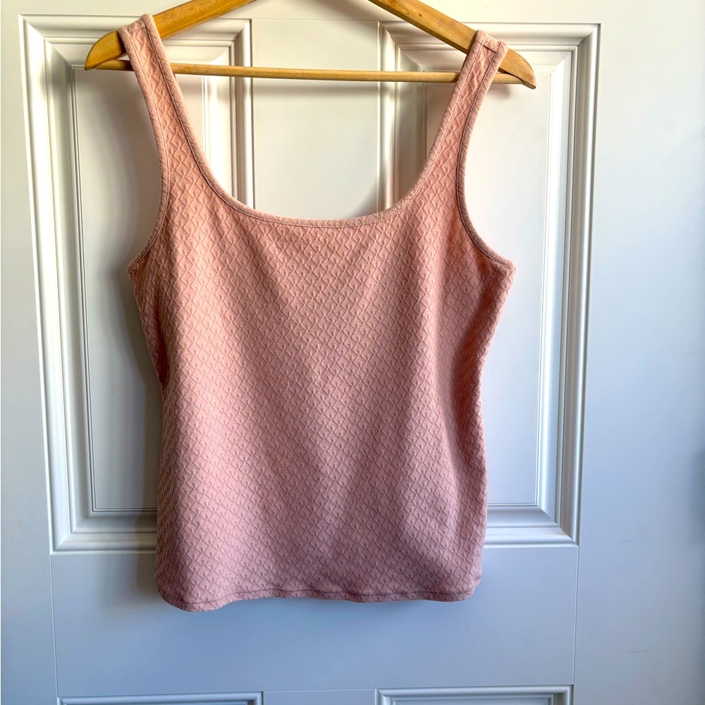 Rebecca Taylor Poly-cotton fitted shell, size large, color pink